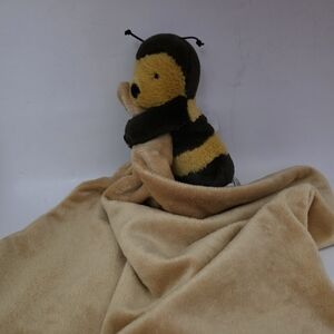 Jellycat Bashful Bee Soother Lovey Plush Blanket Soft  Security Blankie